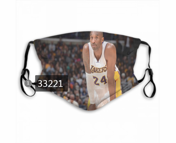 2021 NBA Los Angeles Lakers 24 kobe bryant 33221 Dust mask with filter